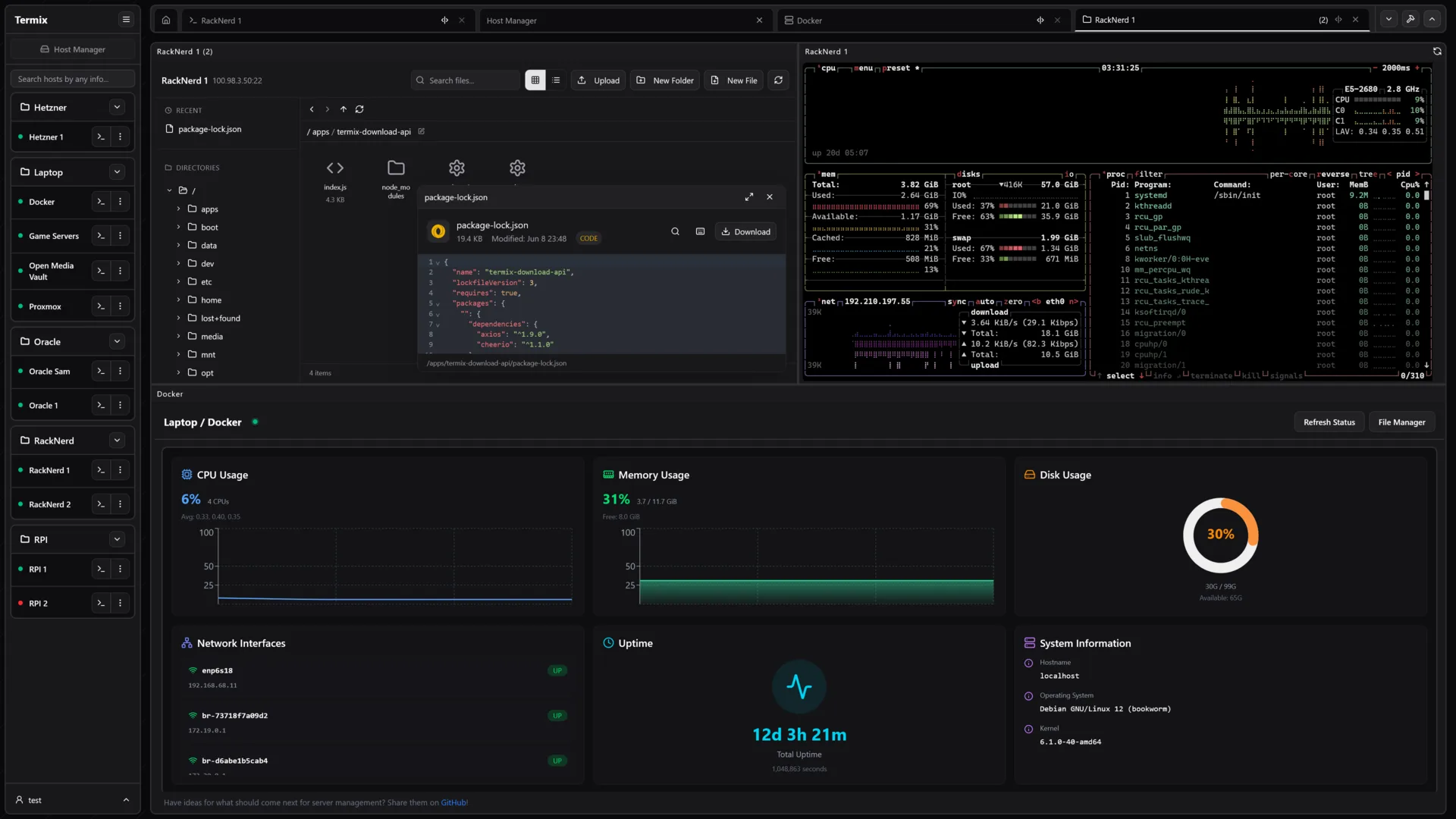 Termix screenshot