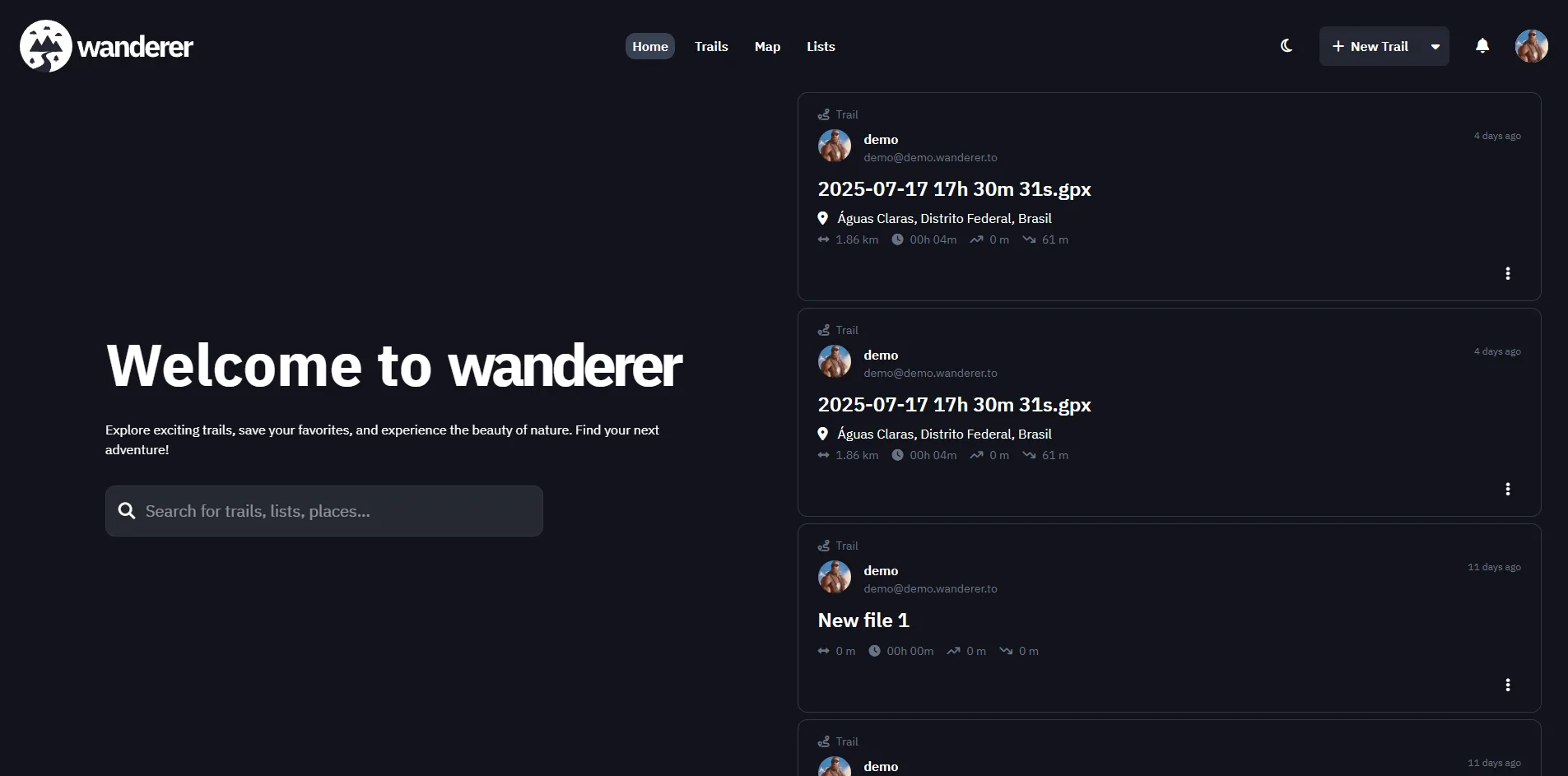 Wanderer screenshot
